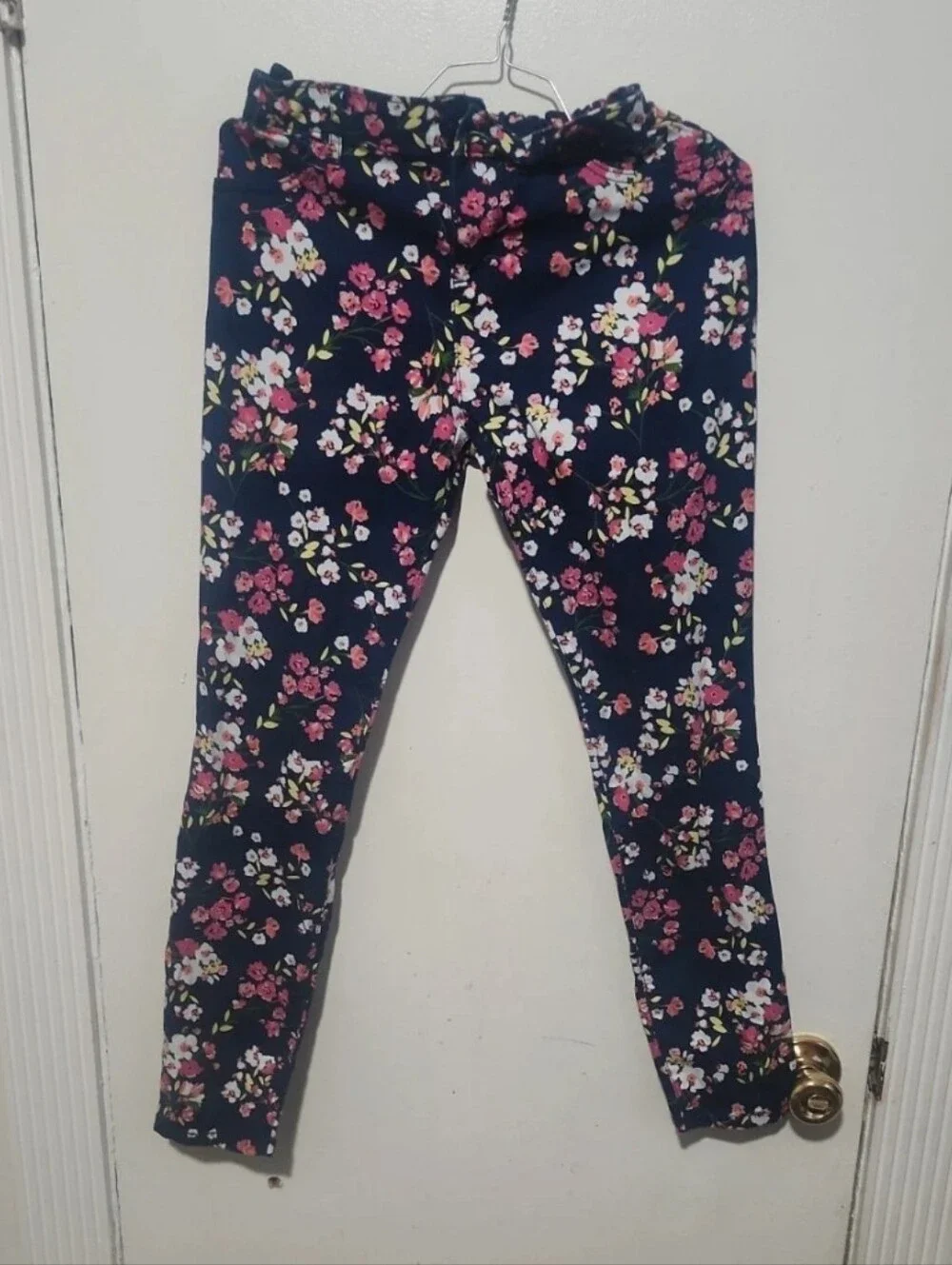 Children's Place Girls Flower Print Skinny Jeans